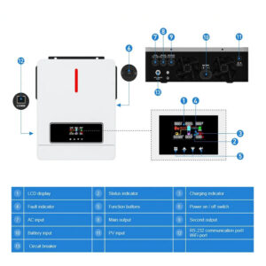 Hybrid Daxtromn 6.2KW Μονοφασικό Hybrid Daxtromn 6.2KW Μονοφασικό